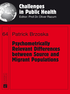 cover image of Psychometrically Relevant Differences between Source and Migrant Populations